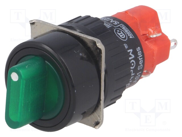 Switch: rotary; Pos: 2; SPST-NO + SPST-NC; 3A/220VAC; 2A/24VDC