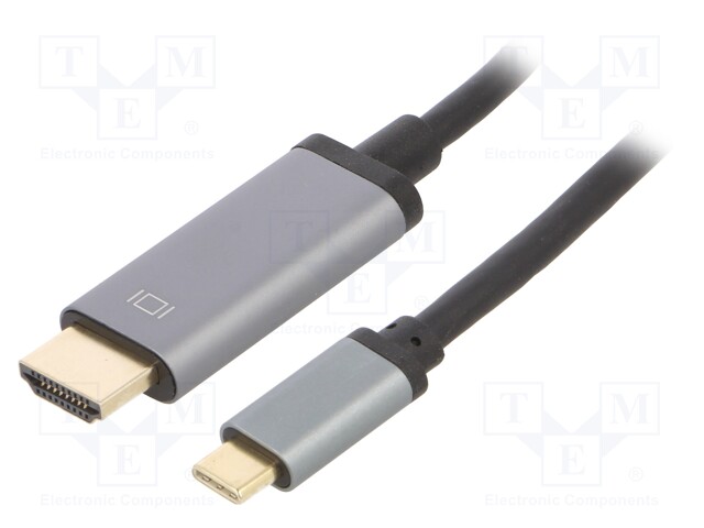 Adapter; HDCP,HDMI 2.0,USB 3.2; HDMI plug,USB C plug; 1.8m