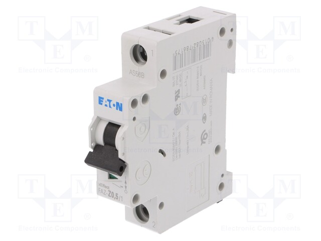 Circuit breaker; 230/400VAC; Inom: 0.5A; Poles: 1; DIN; Charact: Z