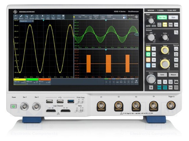 Ch: 4; Sampling: 2,5Gsps,5Gsps interleaved; MXO 4; <234ps; 12bit