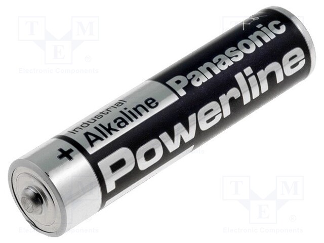 Battery: alkaline; 1.5V; AAA; non-rechargeable