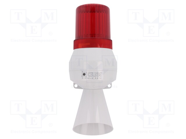 Signaller: lighting-sound; 24VDC; Colour: red; IP43; -20÷50°C