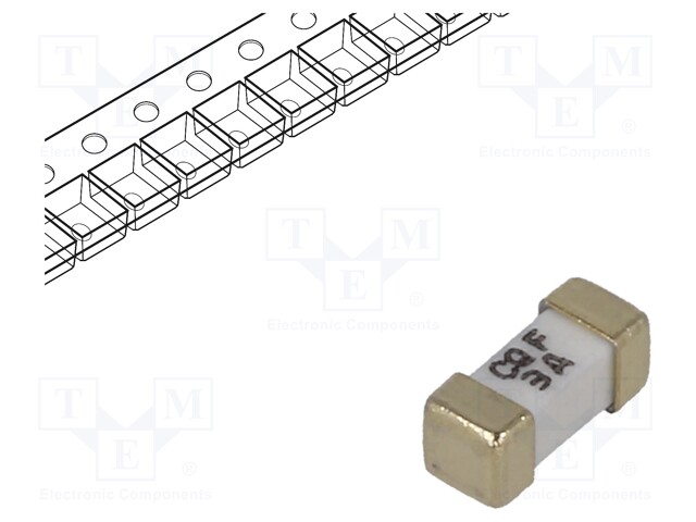 Fuse: fuse; 3A; 125VAC; 125VDC; SMD; ceramic; 6,1x2,6x2,6mm