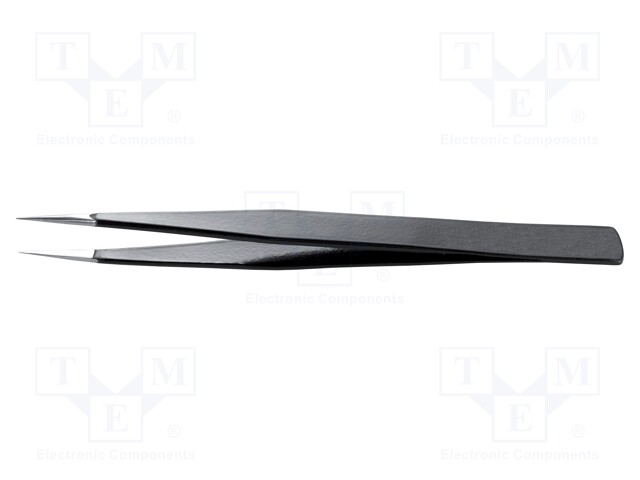 Tweezers; Blade tip shape: sharp; Tweezers len: 125mm; ESD