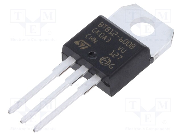 Triac; 600V; 12A; Igt: 50mA; TO220AB; tube