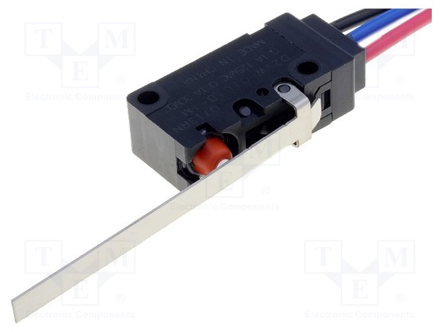 Microswitch SNAP ACTION; with lever; SPDT; 0.1A/125VAC; ON-(ON)