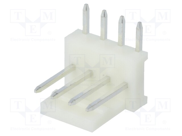 Socket; wire-board; male; PIN: 4; 2.54mm; THT; MAS-CON; tinned