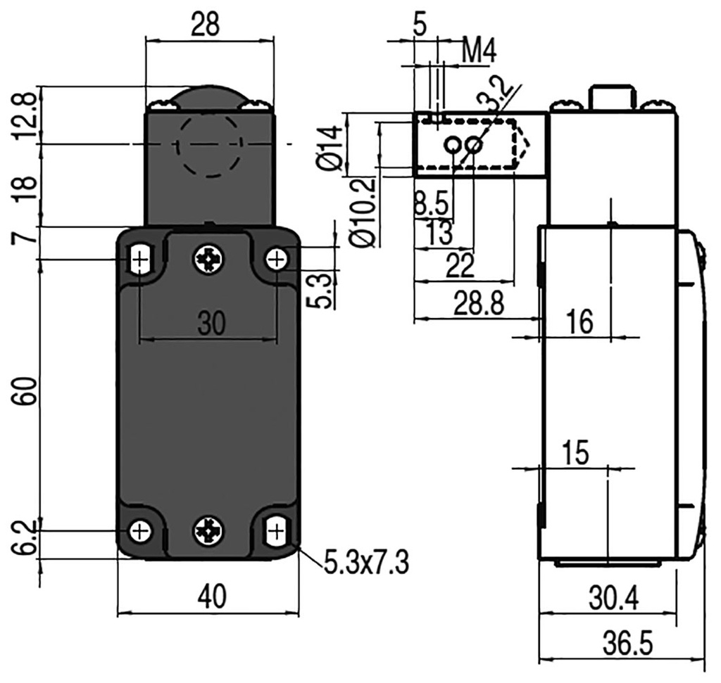 Safety switch: hinged; Series: FD; NC + NO; IP67; -25÷80°C