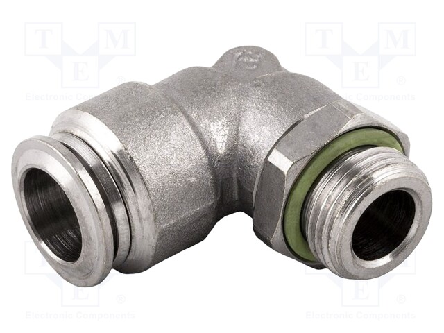 Push-in fitting; angled; 1/8"; outside; -0.99÷20bar; 6mm