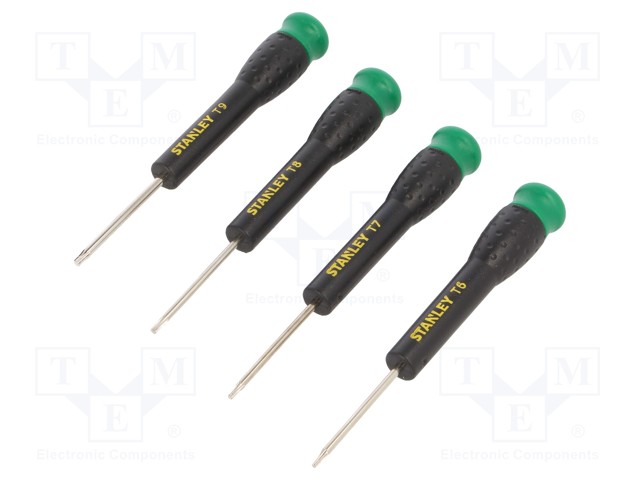 Kit: screwdrivers; Pcs: 4; precision; Torx®