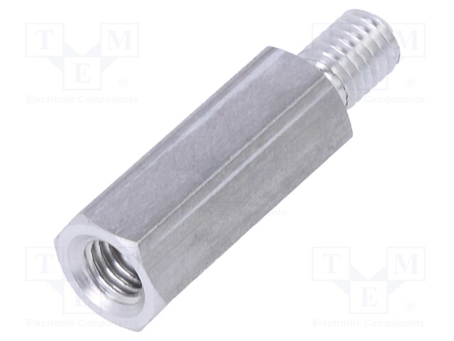 Screwed spacer sleeve; Int.thread: M5; 20mm; Ext.thread: M5