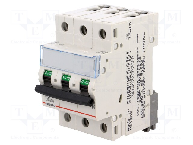 Circuit breaker; 400VAC; Inom: 32A; Poles: 3; DIN; Charact: B; 6kA