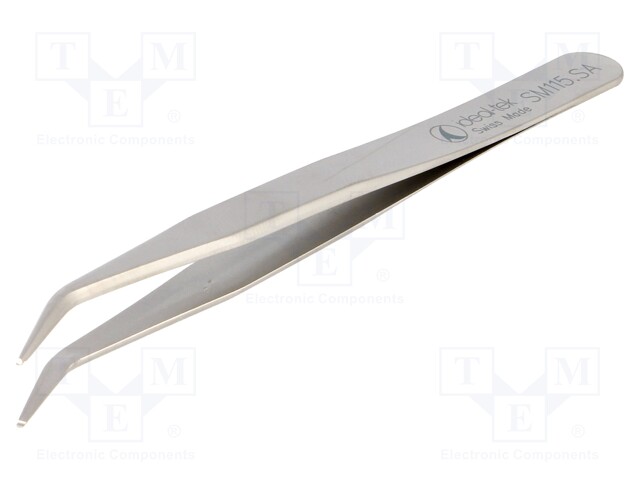 Tweezers; 120mm; Blades: curved; SMD