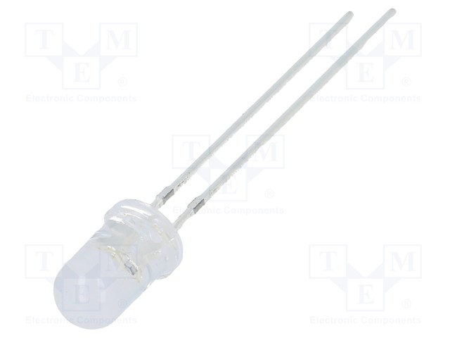 LED; 5mm; green; 2180÷3000mcd; 100°; 3÷5V; 20mA; Lens: diffused