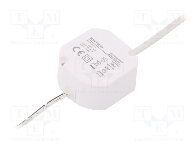 Power supply: switched-mode; LED; 12W; 12VDC; 1A; 220÷240VAC; IP67