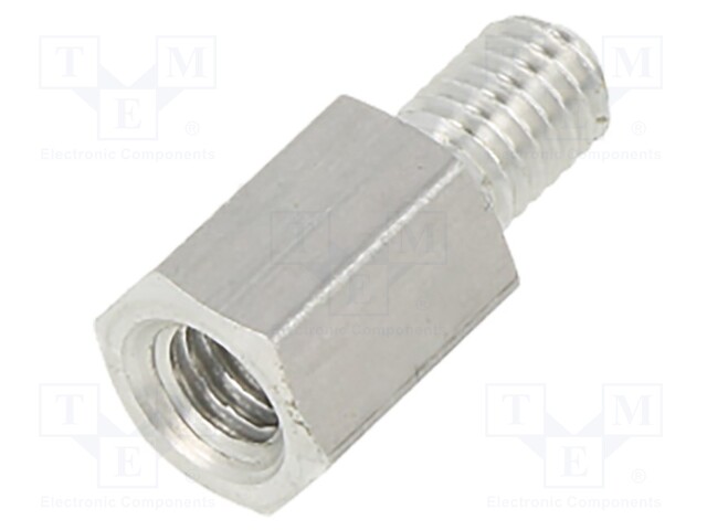 Screwed spacer sleeve; Int.thread: M5; 10mm; Ext.thread: M5