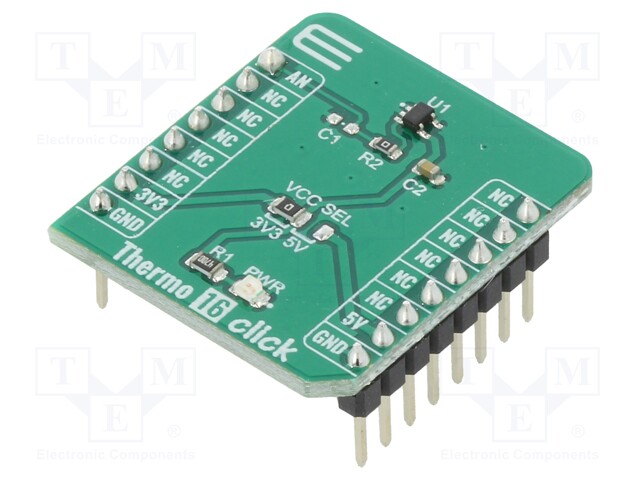 Click board; temperature sensor; analog; TMP235; 3.3/5VDC