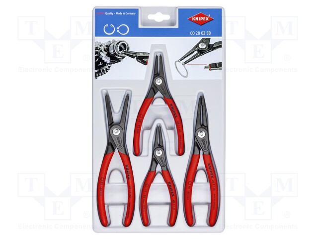 Kit: pliers; for circlip