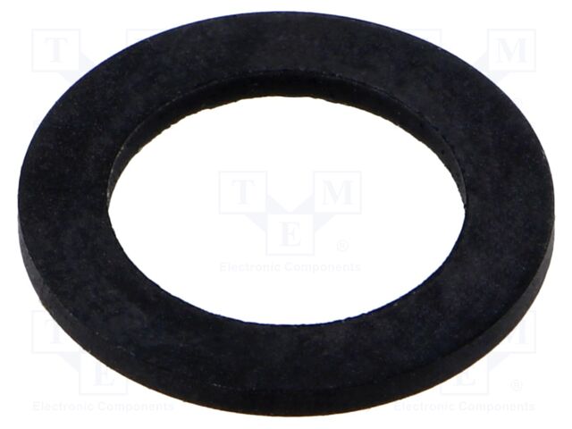 Gasket; CR rubber; Thk: 1.5mm; Øint: 14.5mm; PG9; black