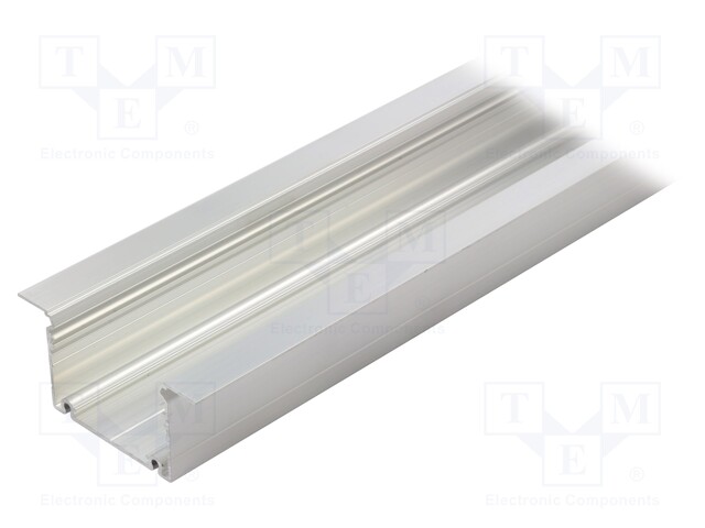 Profiles for LED modules; recessed; natural; L: 1m; aluminium