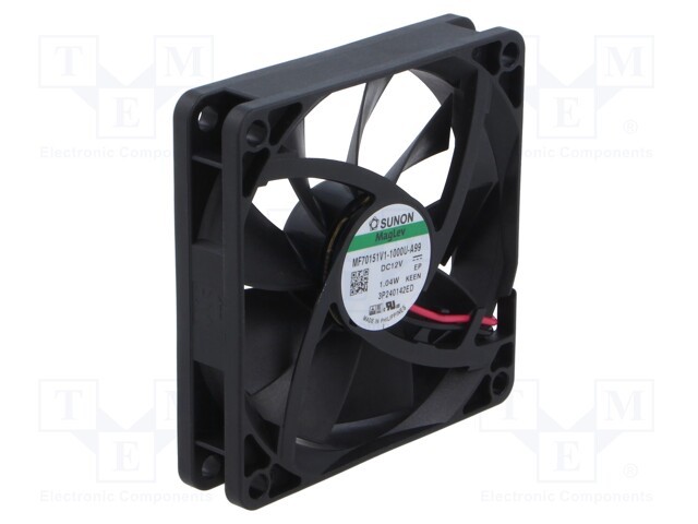 Fan: DC; axial; 12VDC; 70x70x15mm; Vapo; 3500rpm