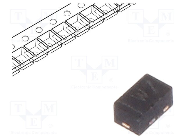 Diode: Zener; 0.25W; 4.7V; SMD; reel,tape; X1-DFN1006-2