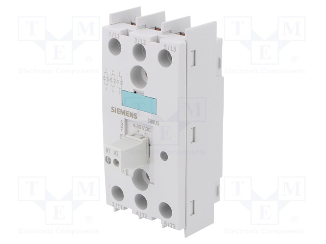 Relay: solid state; Ucntrl: 4÷30VDC; 55A; 48÷600VAC; 3-phase