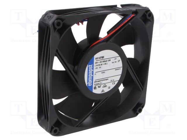 Fan: DC; axial; 119x119x25mm; 225m3/h; 55dBA; ball bearing; 5400rpm