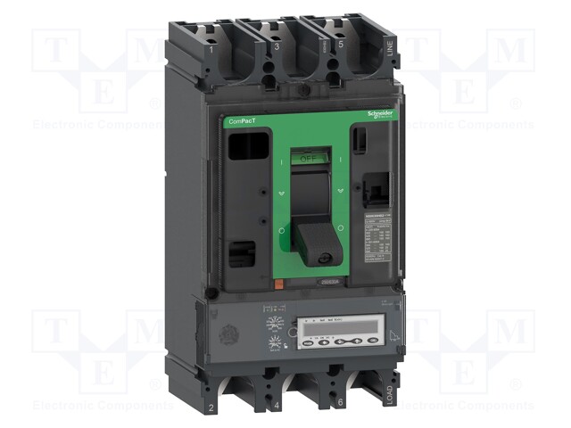 Power breaker; Poles: 3; DIN; Inom: 400A; NSX; IP40; -25÷70°C; 690VAC