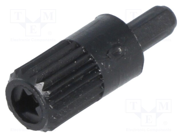 Knob; shaft knob; black; 10mm; Application: CA9M