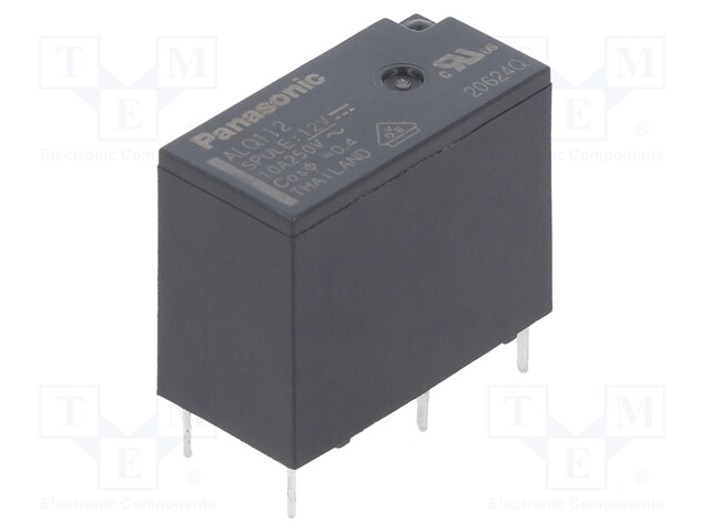 General Purpose Relay, ALQ Series, Power, Non Latching, SPDT, 12 VDC, 10 A