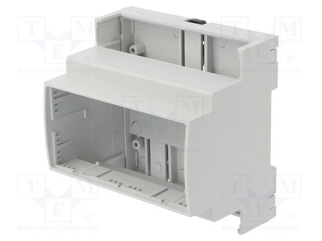 Enclosure: for DIN rail mounting; ABS; grey; No.of mod: 5; UL94V-0