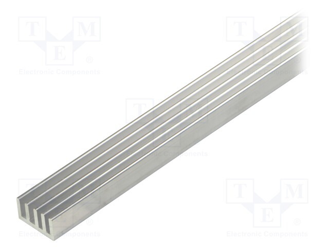 Heatsink: extruded; grilled; natural; L: 1000mm; W: 19mm; H: 10mm