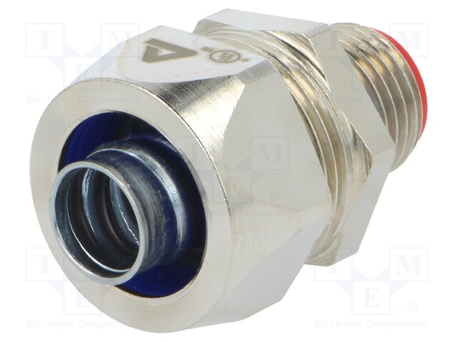 Straight terminal connector; HJ-08,HJ-I-06,TJ-06; brass; IP40