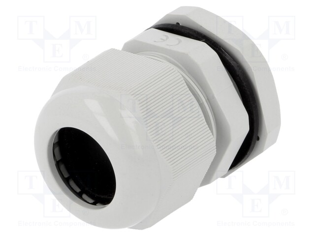 Cable gland; PG21; IP67; Mat: polyamide; grey