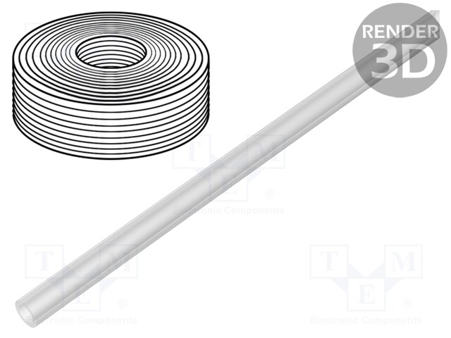 Pneumatic tubing; TPE-U; natural; 10mm; -0.95÷10bar