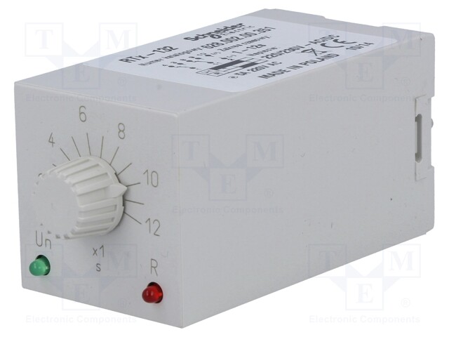 Timer; 1÷12s; DPDT; 230VAC/5A; 220÷230VAC; 220÷230VDC; undecal