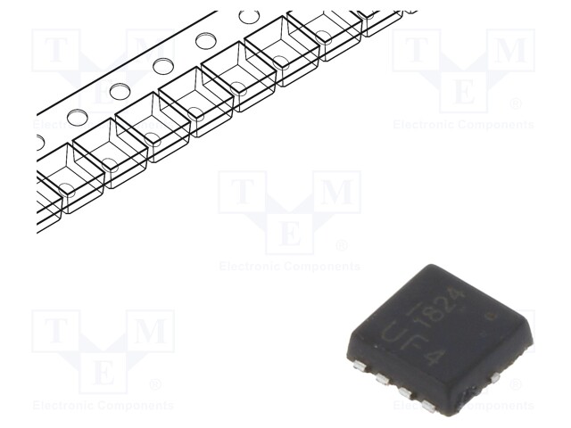 Transistor: N-MOSFET; unipolar; 12V; 55A; 0.9W; PowerDI®3333-8