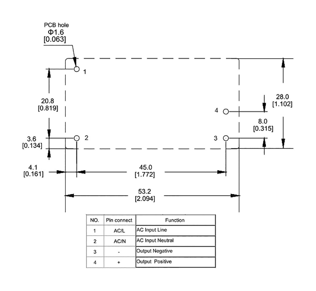 Converter: AC/DC; 15W; 90÷305VAC; Usup: 120÷430VDC; Uout: 5VDC; 78%