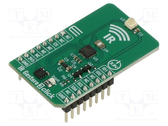 Click board; gesture recognition; I2C; ADPD1080; prototype board