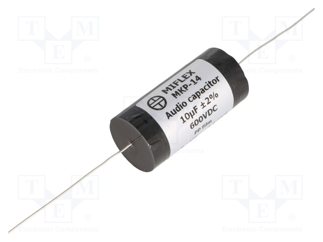 Capacitor: polypropylene; 10uF; 600VDC; ±2%; Ø30x62mm; -25÷85°C