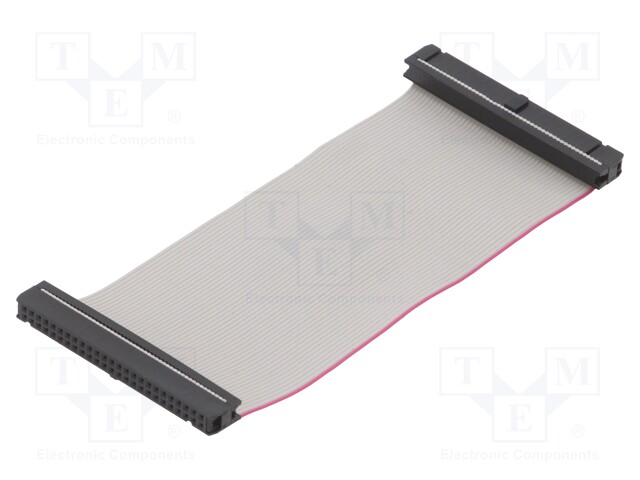 Ribbon cable with IDC connectors; 50x28AWG; Cable ph: 1.27mm