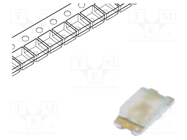 LED; SMD; 0603; blue; 18÷55mcd; 1.6x0.8x0.35mm; 145°; 3.4÷3.9V; 20mA