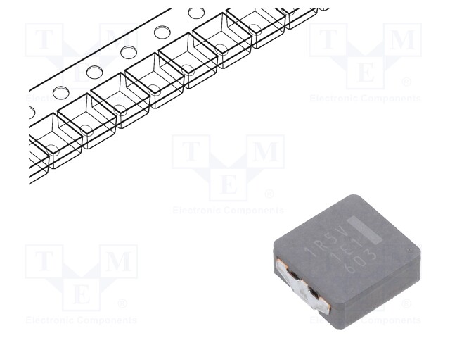 Power Inductor (SMD), 1.5 µH, 14.3 A, 25 A, ETQP Series, 10.7mm x 10mm x 4mm