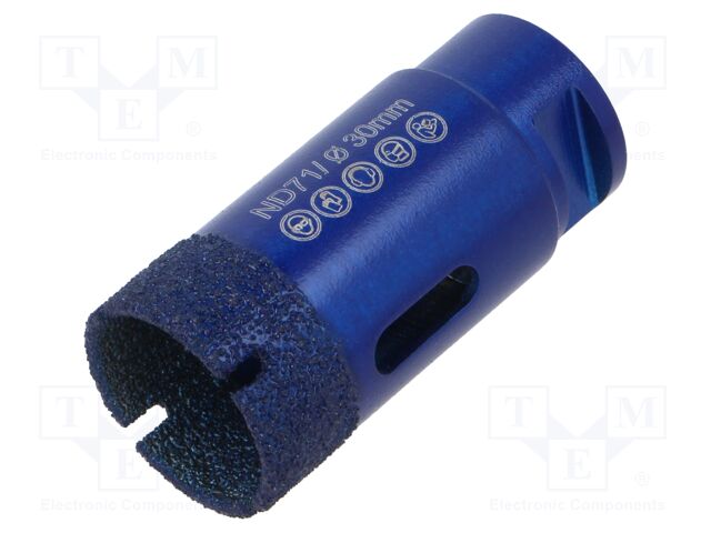 Diamond hole saw; Ø: 30mm; for dry running,ceramic tile