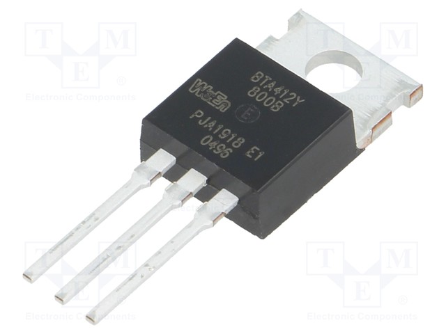 Triac; 800V; 12A; 50mA; THT; sensitive gate; 3Q,Hi-Com; tube