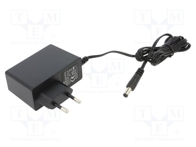 Power supply: switched-mode; mains,plug; 12VDC; 2A; 24W; Plug: EU