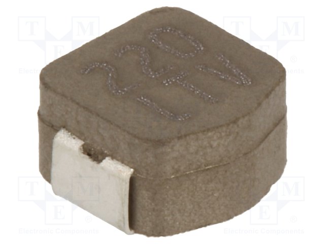 Inductor: ferrite; 22uH; Ioper: 2A; 341.2mΩ; ±20%; Isat: 2.5A