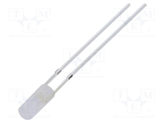 LED; 3mm; white warm; 750÷1120mcd; 110°; Front: flat; Pitch: 2.54mm