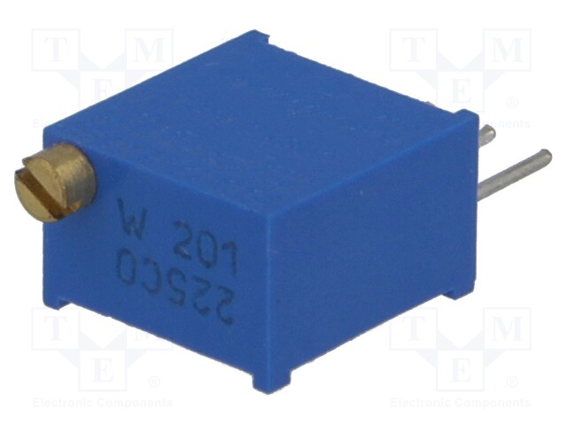 Potentiometer: mounting; multiturn; 200Ω; 500mW; THT; ±10%; linear